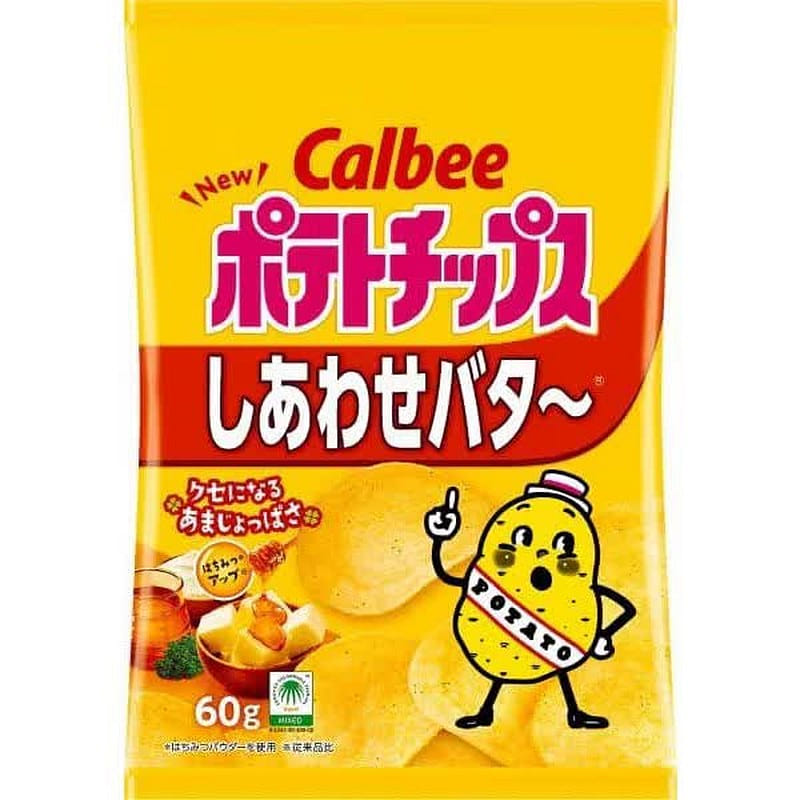 Calbee Potato Chips Happy Butter 60g 1 개