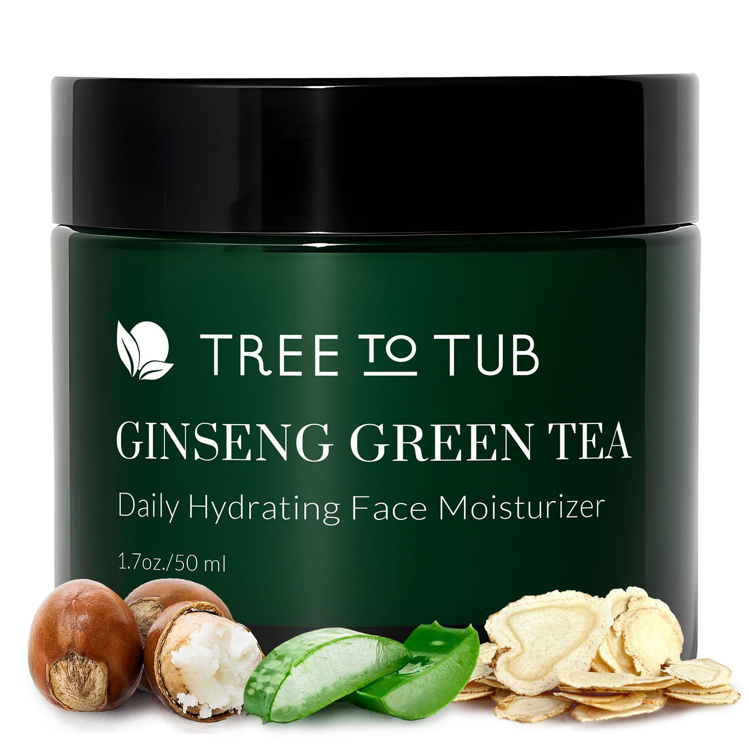 Tree To Tub 인삼 녹차 페이스 모이스처라이저 1.7 fl.oz