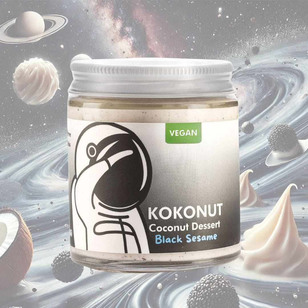 KOKONUT Coconut Dessert Black Sesame Flavor 6oz 6 온스