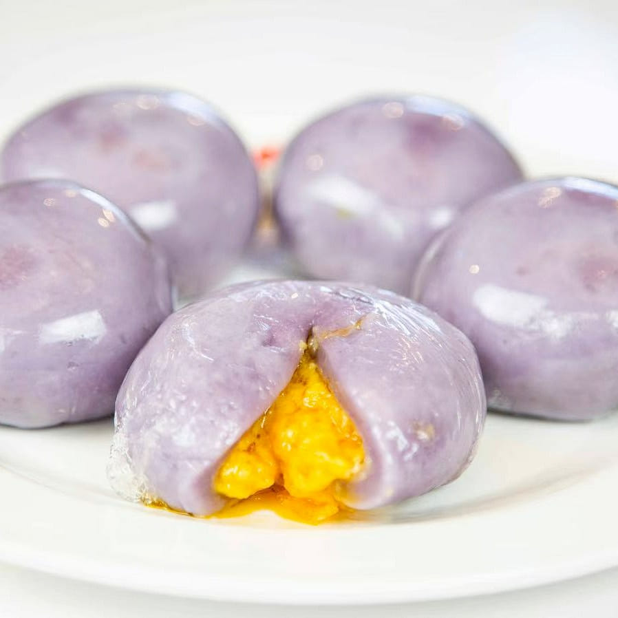 Sweet Purple Potato Mochi with Salted Egg 4 개입