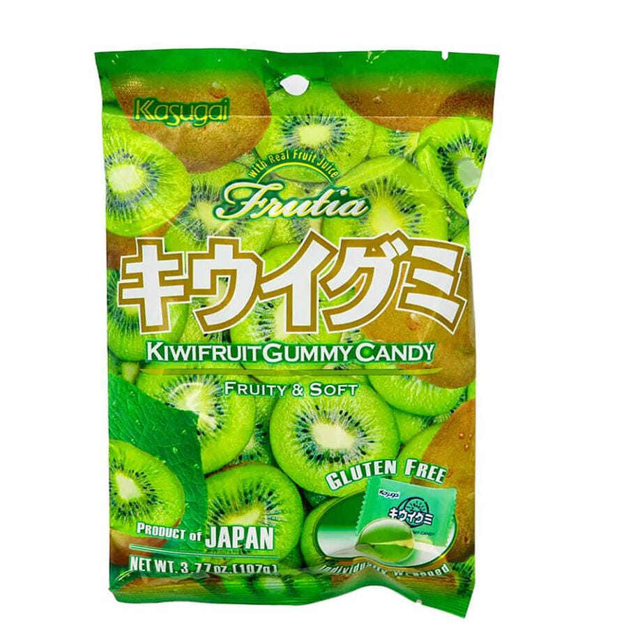 Kasugai Japanese Gummy Kiwi Flavor 3.77 ออนซ์