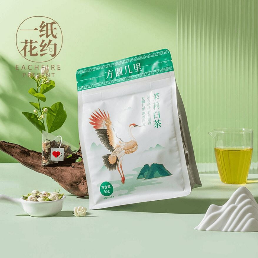 90 grams of jasmine white tea per paper flower 90 g