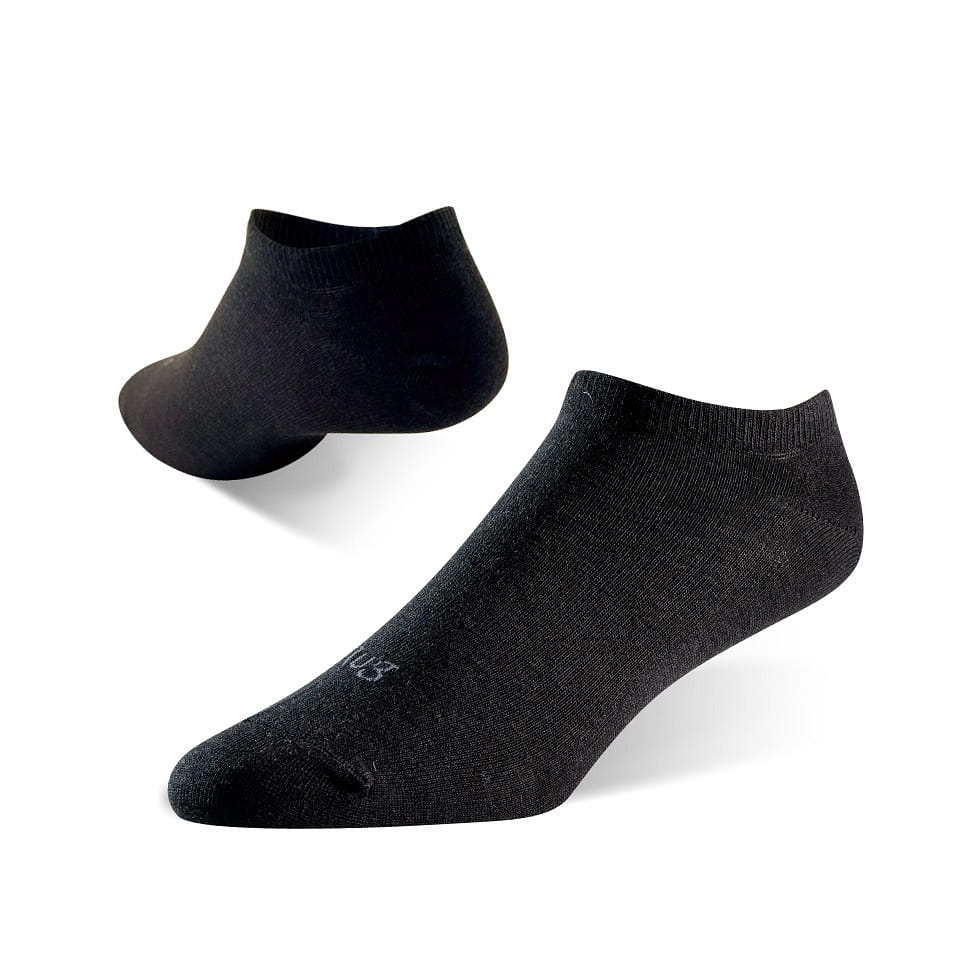 SNUG Fashion Low Cut Anti-Odor Socks-black (25-27cm) 58 กรัม