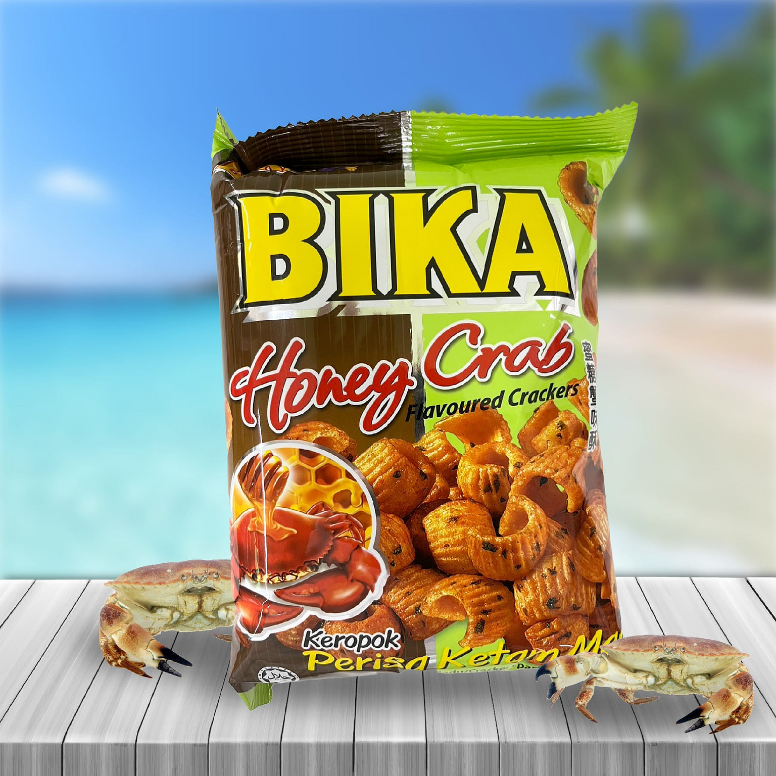 Bika Honey Crab Cracker 70 그램