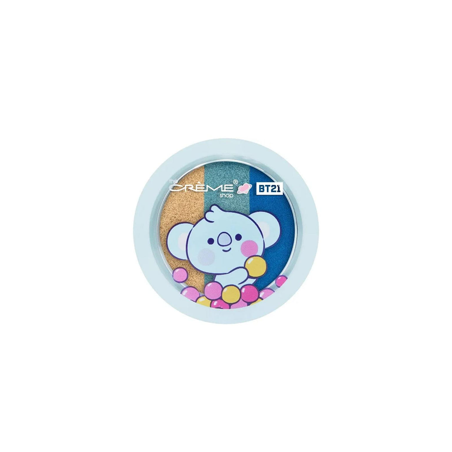 THE CREME SHOP Shimmery Eyeshadow Trio - BT21 Koya Blueberry Bon Bon 1 個