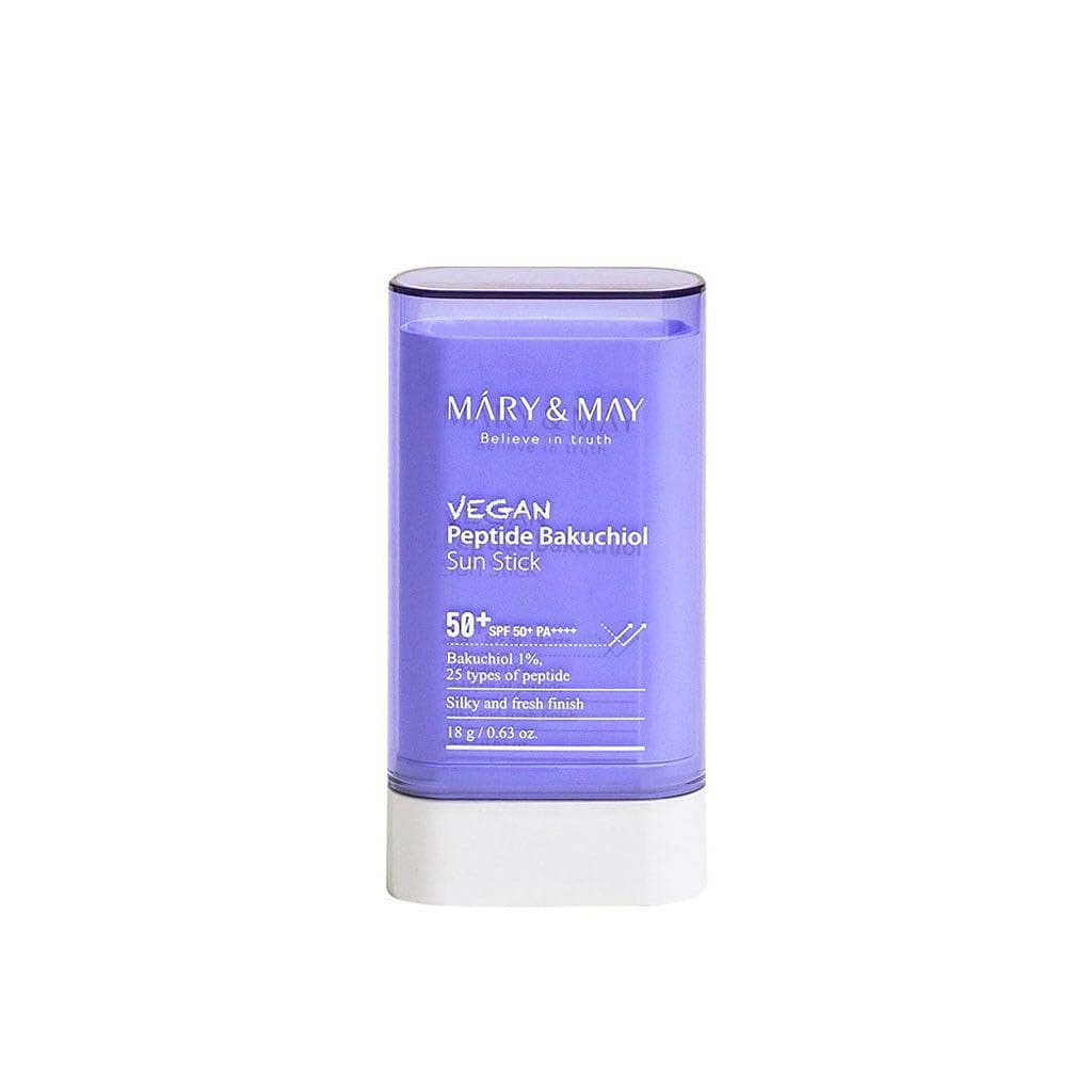 Mary&May Vegan Peptide Bakuchiol Sun Stick SPF50+ PA++++ 0.63 oz / 18g 1 each