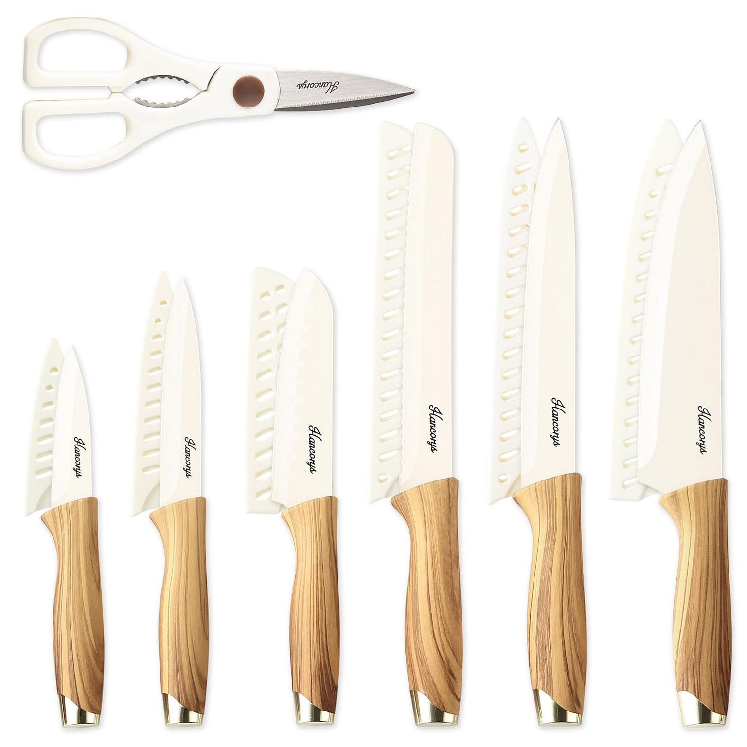 13 Pieces Kitchen Knives Set, Knife set 1 each