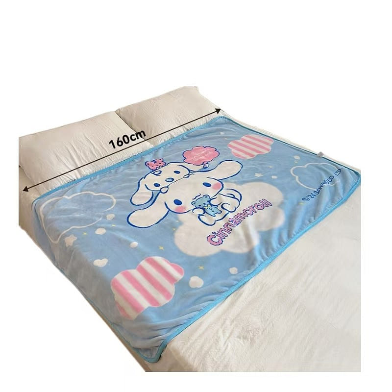 Sanrio Color Blanket Air Conditioning Thickened Double Nap Cover-Cinnamoroll1Pc 1 개입
