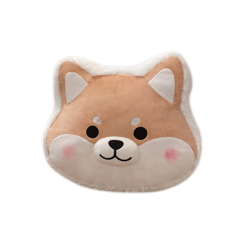 Plush Shiba Inu Pillow - Soft Toy Dog Cushion Doll for Girls Bedside Companion 1 phần