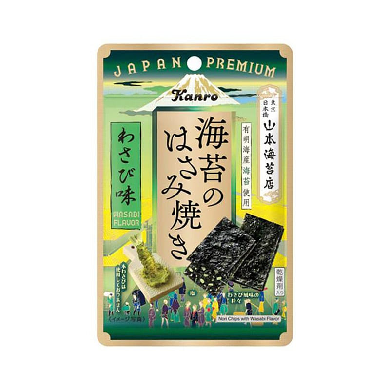 KANRO Seaweed Crisp Snacks Wasabi Flavor 4.4g 1 ส่วน