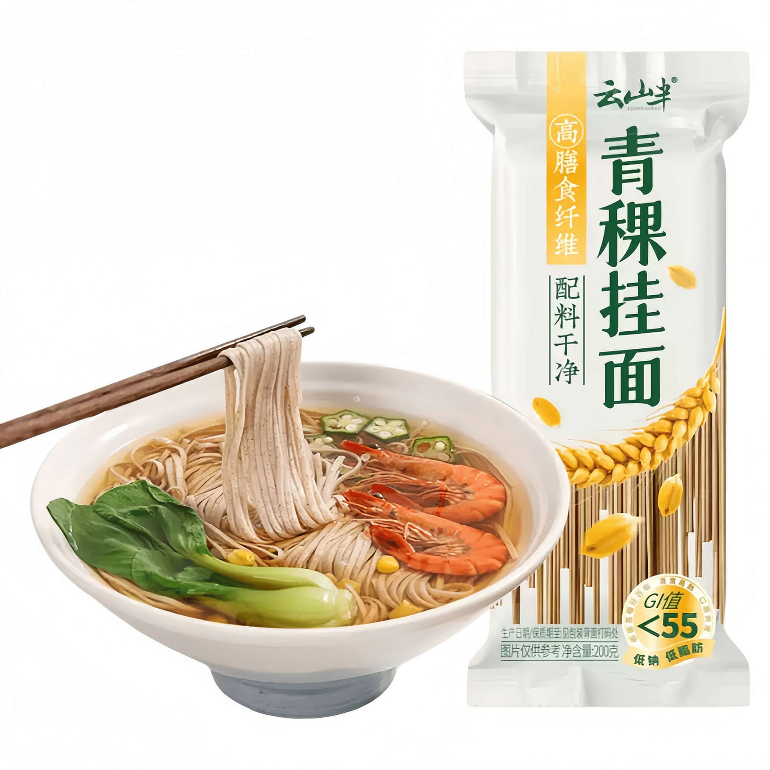 Yunshanban Low GI Barley Noodles 200g*1 Bag 200 g