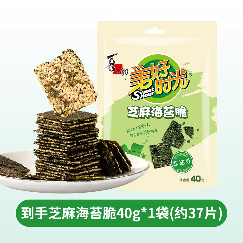 Good E&P sesame seaweed sandwich crispy 40g*1 bag 40 グラム