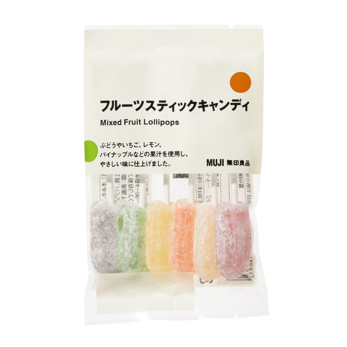 MUJI Fruit Lollipops 6pcs 1 개