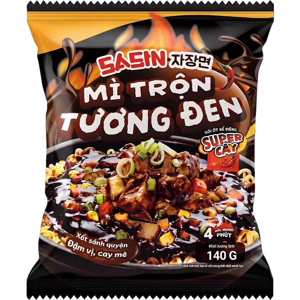 [Combo 2 pack ]Black Bean Noodles Sasin - Mi Cay 2 pack