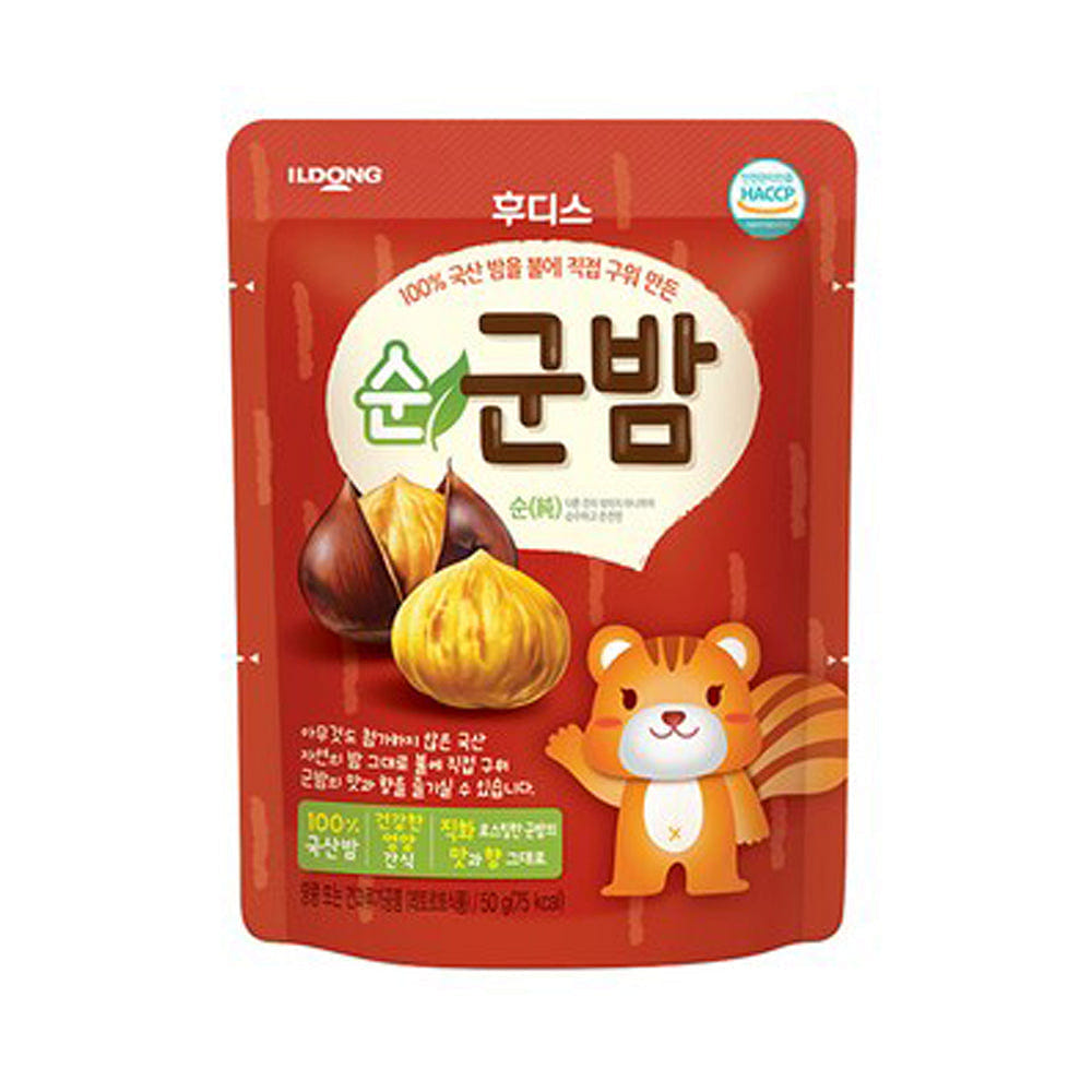 ILDONG FOODIS Pure Roasted chestnuts 50g 1 個