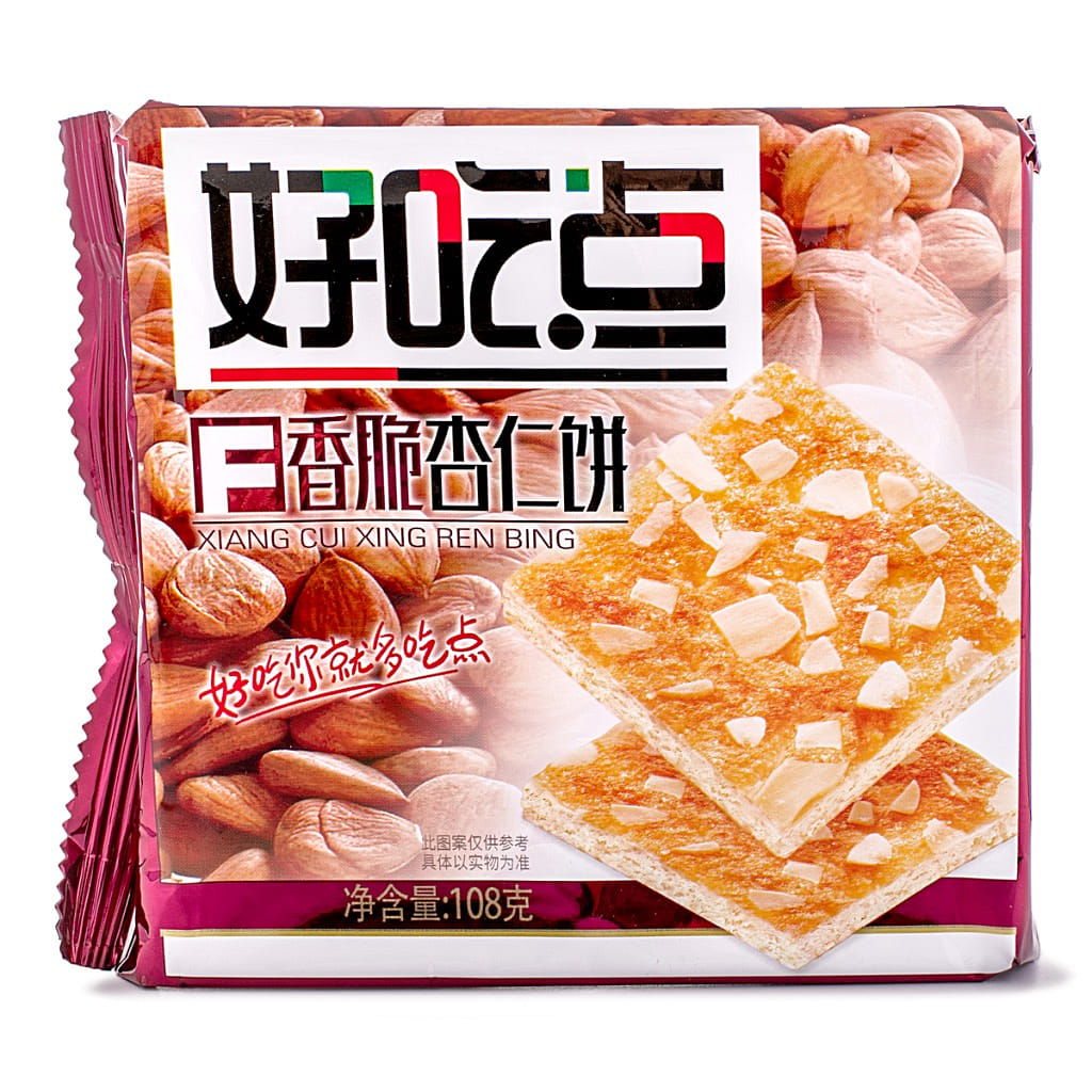HaoChiDian Crispy Almond Biscuits 108 g*40 pack