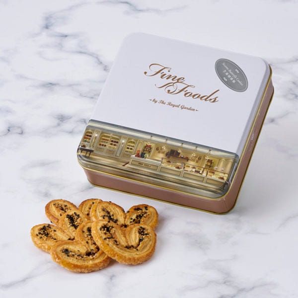 Royal Garden Sesame Butterfly Cookies (Palmiers) Premium Gift Set 180 그램