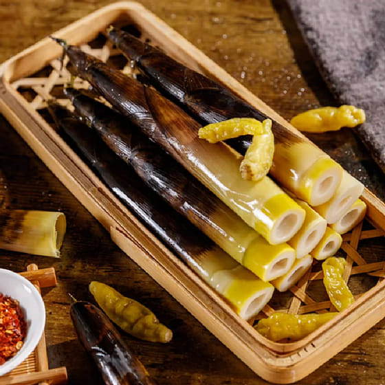 weee_tofuplantbased_Taoziyuan fresh hand peel bamboo shoots (pickled pepper flavor)230 grams 230 g