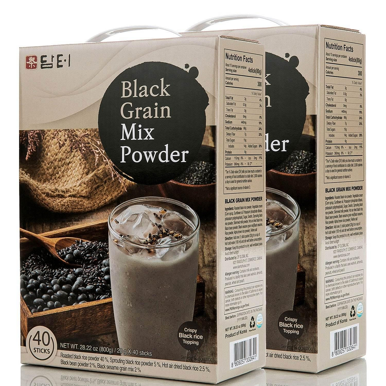 Damtuh ผงเครื่องดื่มธัญพืชดำ 800g ชุด 2 กล่อง 80 count