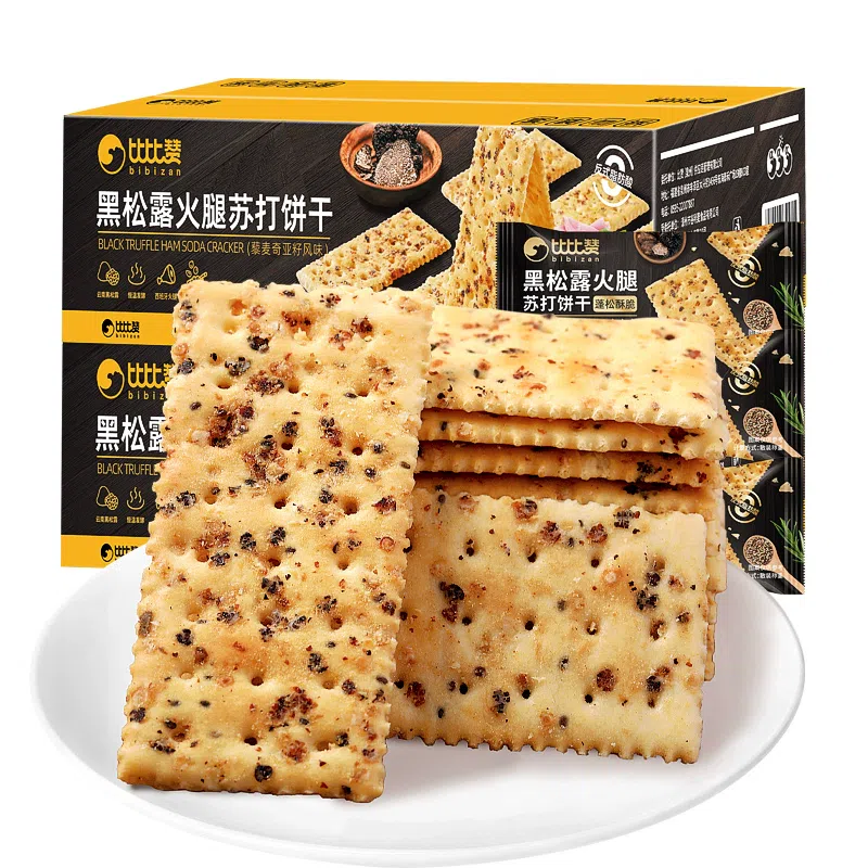 Bibi Zan Black Truffle Ham Soda Biscuit280g*1bag 280 g