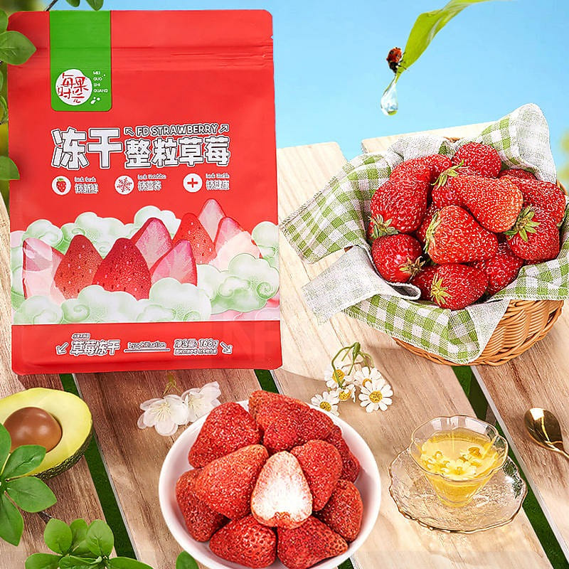 Each fruit time freeze-dried strawberries crisp healthy without adding 168 그램