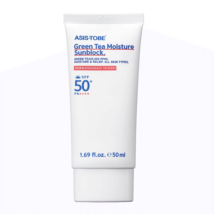ASIS-TOBE Green Tea Moisture Sunblock SPF 50+ PA++++ 50 밀리리터