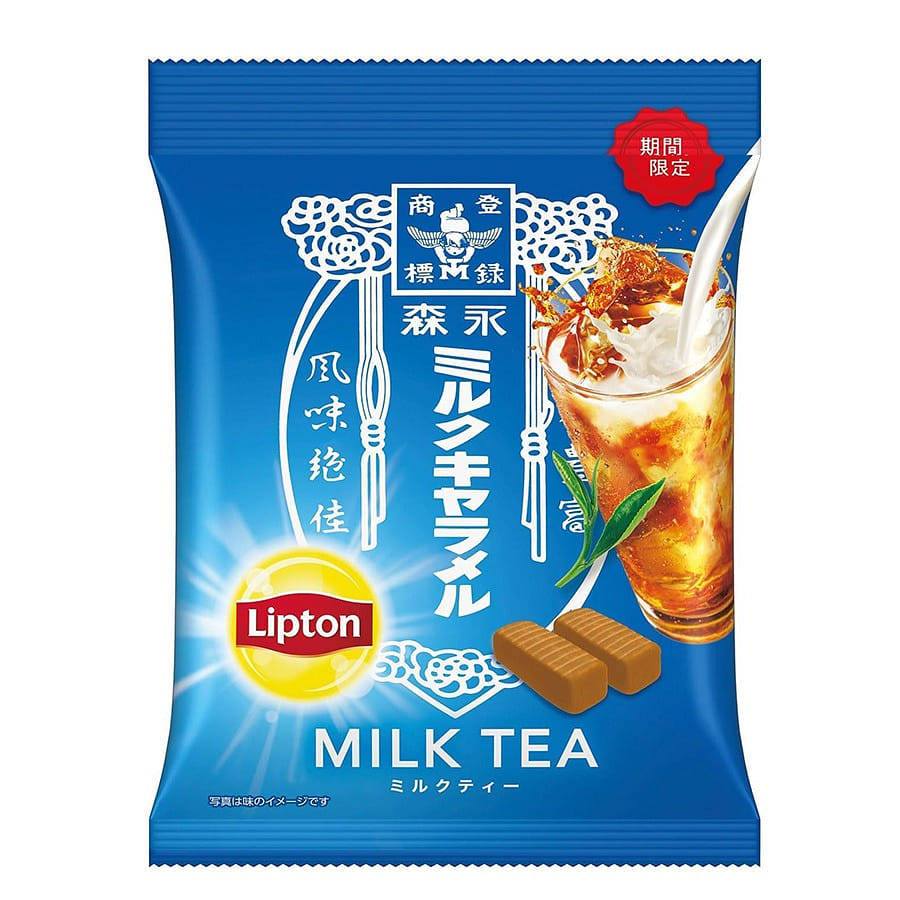 日本 森永牛奶焦糖 立顿奶茶风味 69 克