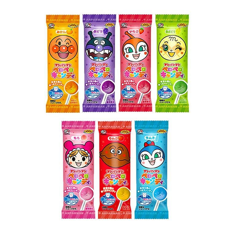 FUJIYA Anponman Fruit Lollipop 8g Random packaging 1 개