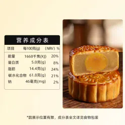 Moon cakes of 4 flavors 12 pieces each 1200 g