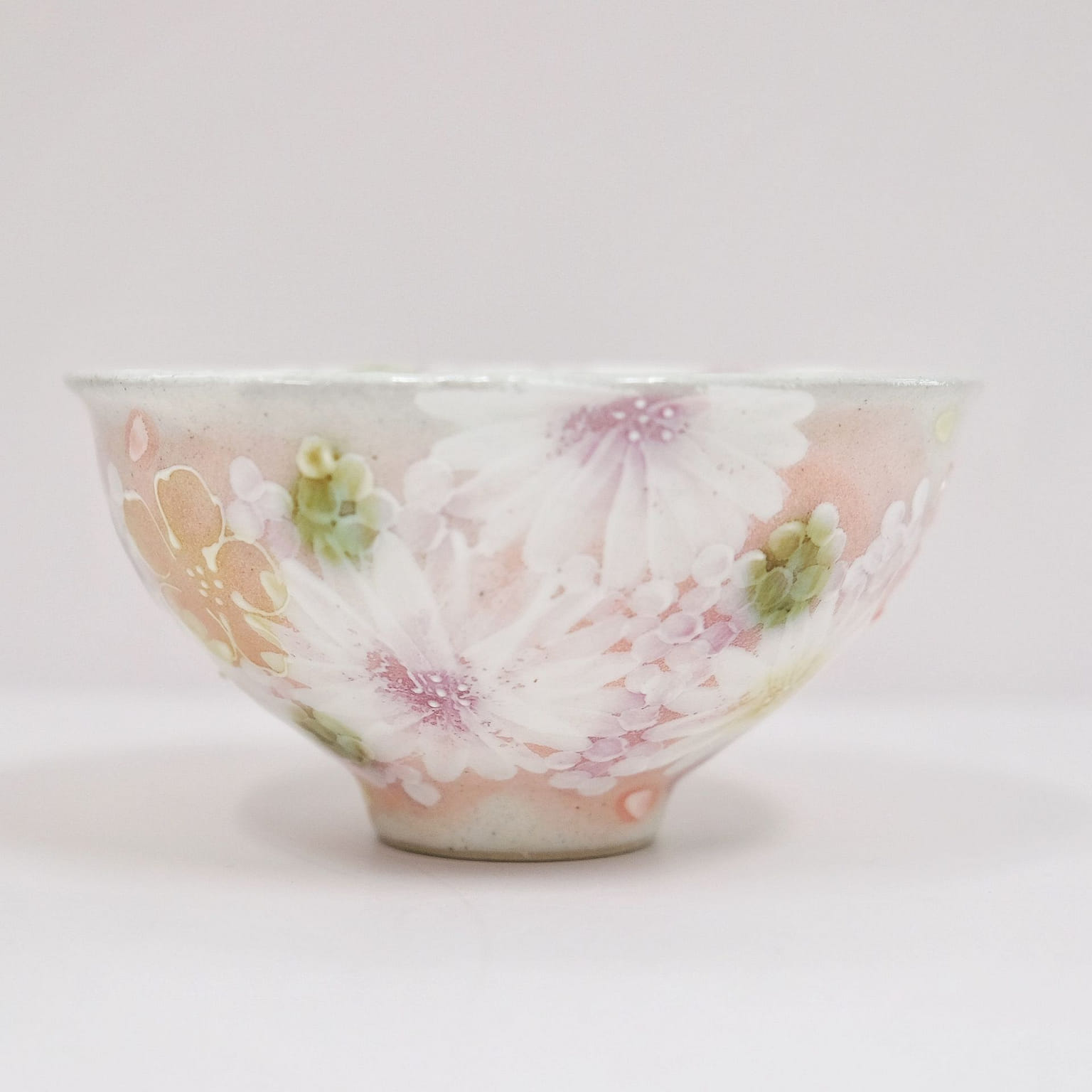 Yuzuriha Rice Bowl Red Flower (Gift Box) 1 count