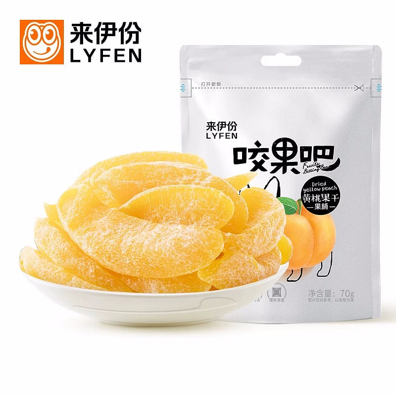 Come to Yifen, bite the fruit. Dried yellow peach 70g x 2 dried peach fruit pres 140 그램