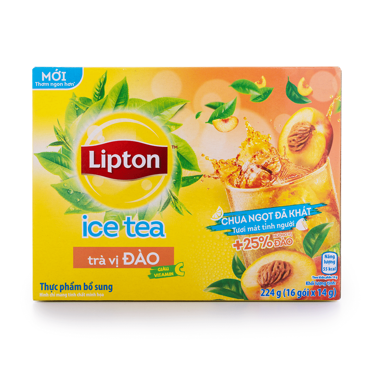 Lipton Ice Tea Vietnam Peach Flavor 0.49 oz*16 pack