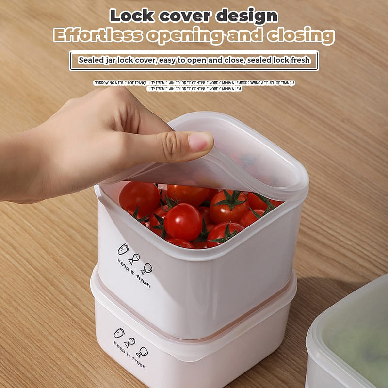 Refrigerator Sealed Fresh-keeping Box, Kitchen Grain Storage Box, 700ML 1 개
