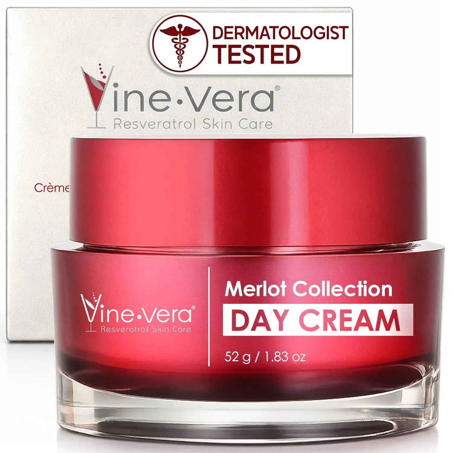 Vine Vera Merlot Day Cream - Resveratrol Skin Care 1 fl.oz