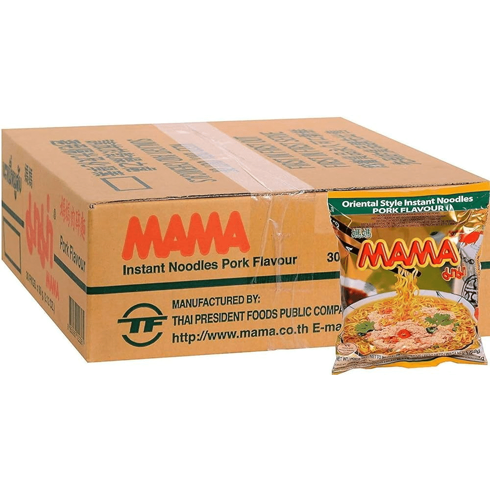 MAMA Instant Noodles Artificial Pork Flavor pack of 30 1 ส่วน