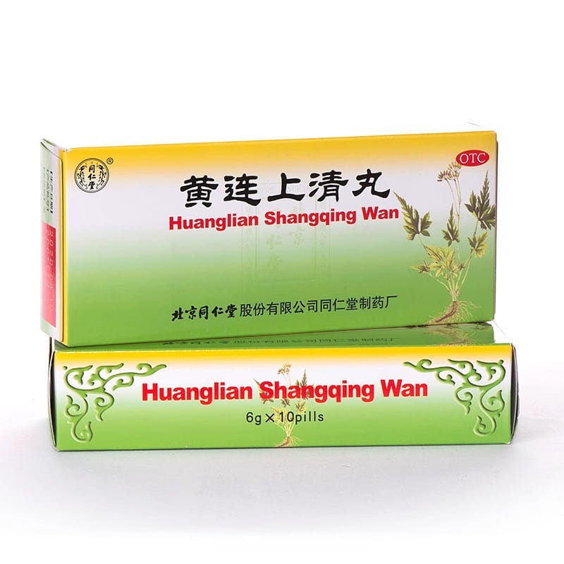 10 Tongrentang Huanglian Shangqing pills 60 グラム
