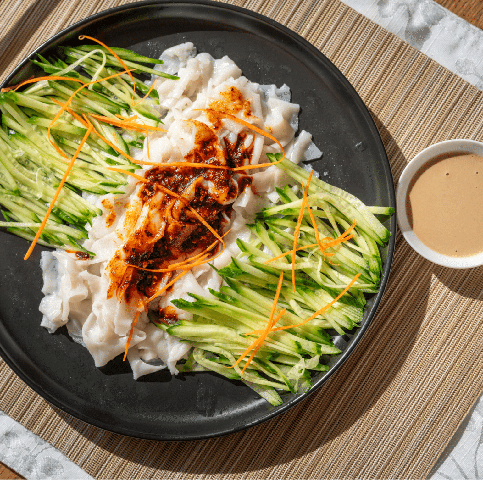 Cold Skin Noodle (Gluten nuggets ARE included) 12 ออนซ์
