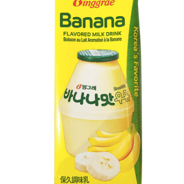 South Korea BINGGRAE Banana Milk 1 box 200ml 1 カウント