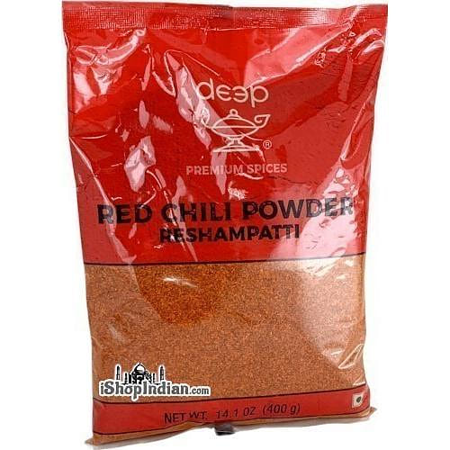 Deep Red Chili Powder - Reshampatti - 14 oz 14 온스