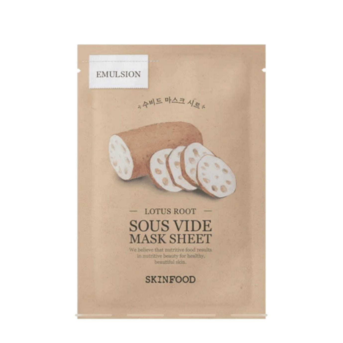 SkinFood Lotus Root Sous Vide Mask Sheet 1pc 1 each