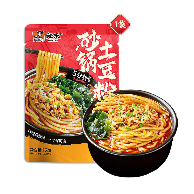 Wanhe clay pot potato noodles with seasoning bags 252 g