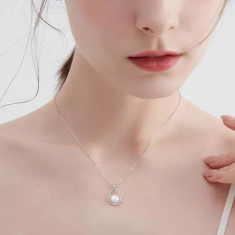 [MCK] Pearl drop necklace , Luxury Niche , High class 1 개입