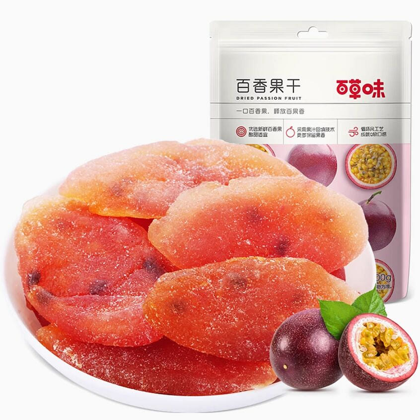 Baicaowei Passion Fruit Dried 100g 100 그램