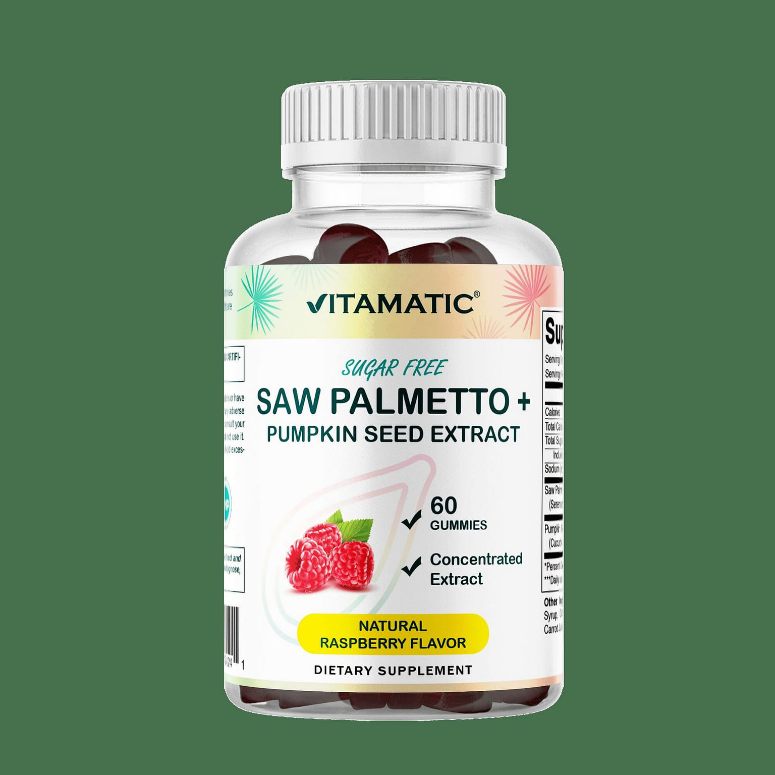 Sugar Free Saw Palmetto with Pumpkin Seed-60 ct 1 ส่วน