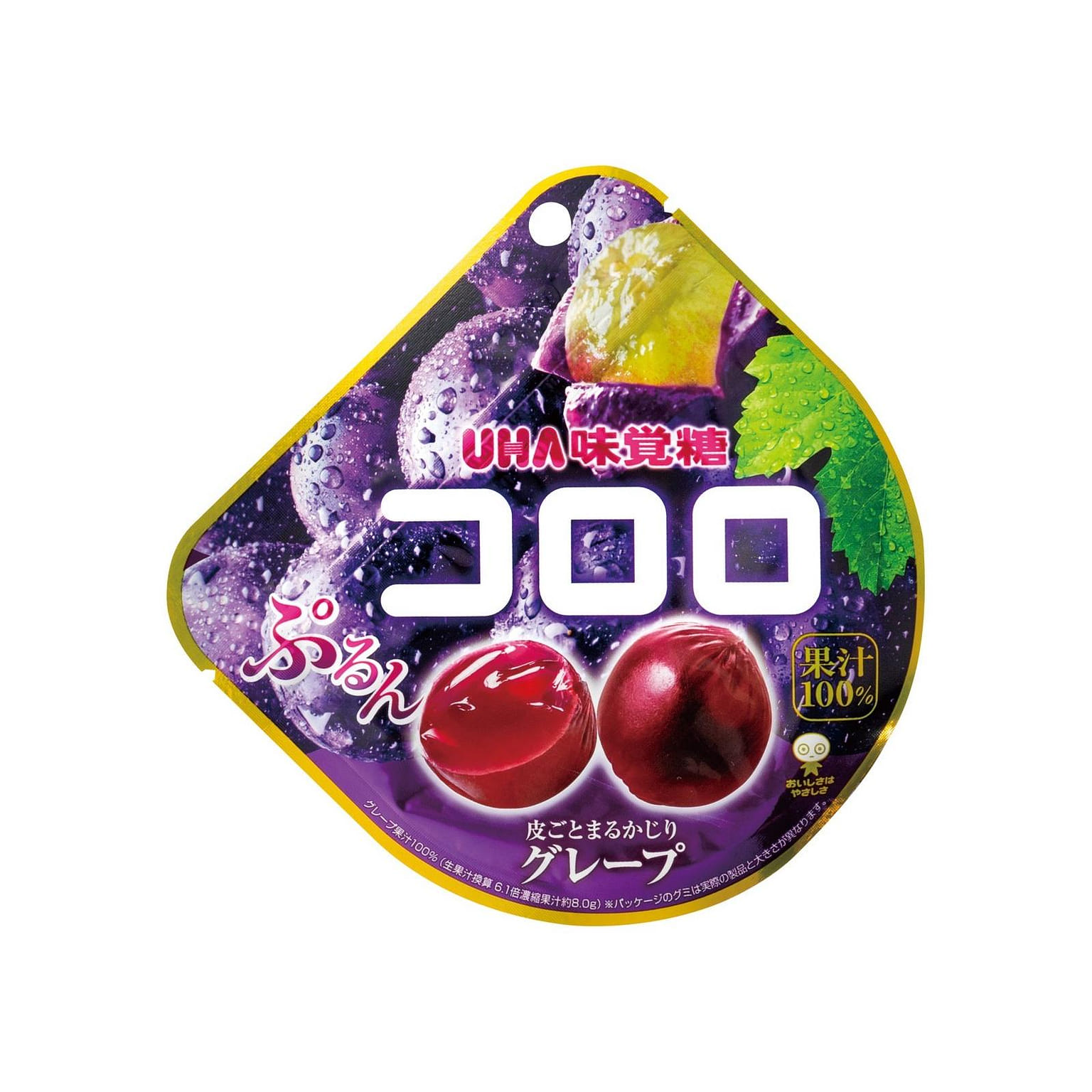 UHA Kororo Fruit Gummy Grape Flavor 48 グラム
