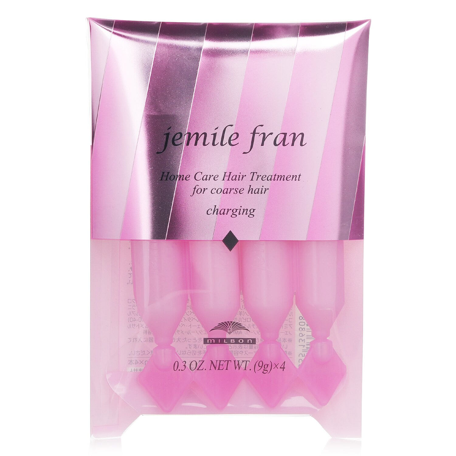 Milbon Jemile Fran Home Care Hair Treatment (Pink Diamond) 4x9g/0.3oz 9 g