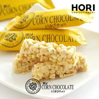 HORI Intense Corn Chocolate Crisp White Chocolate Flavor, 10pc per pack 100 그램