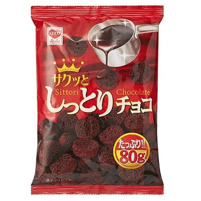 Riska Chocolate Shittori Choco Puff 3.52oz 1 each