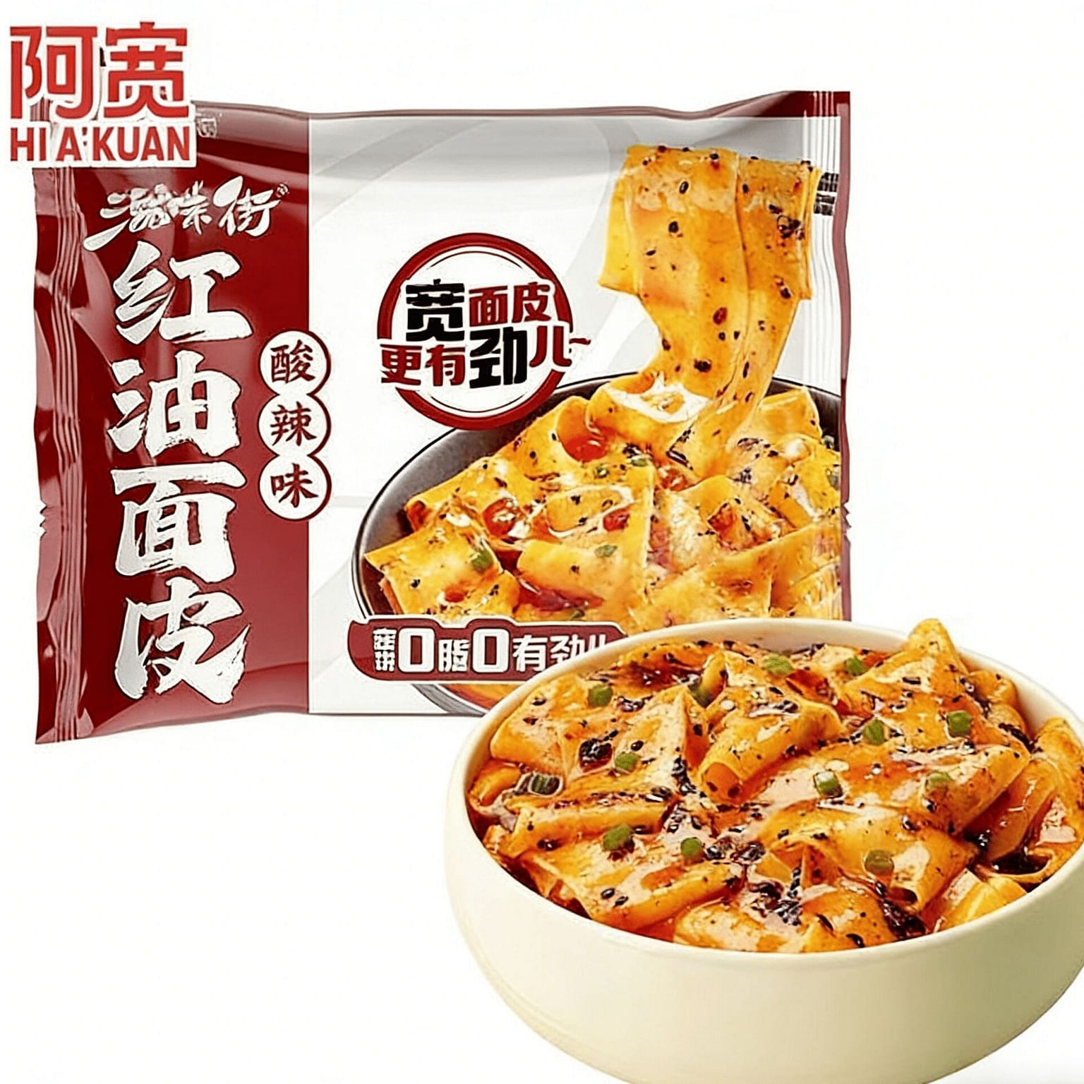 Red Oil Noodle Skin, Hot and Sour Flavor 108g 108 g