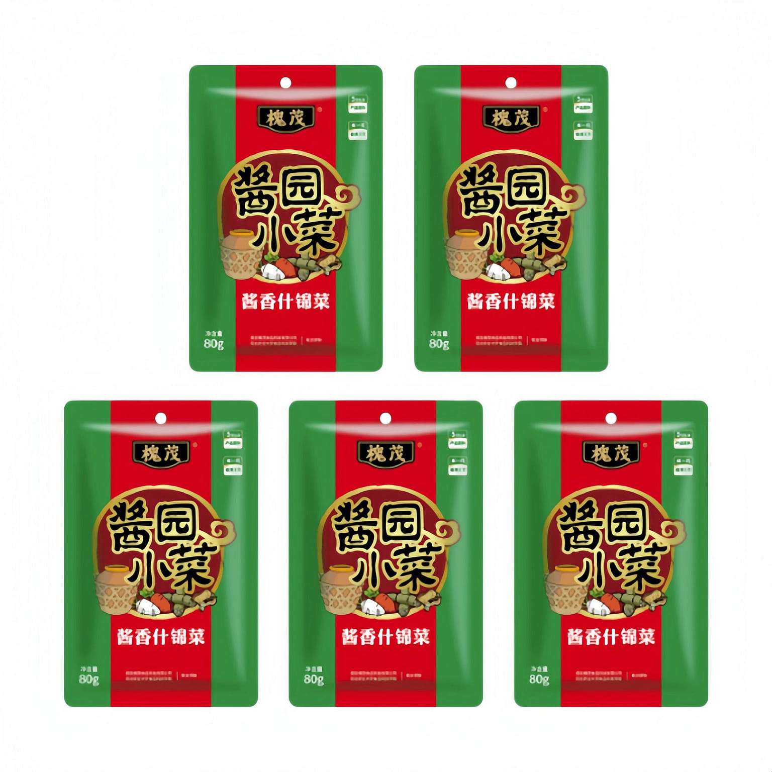 80g Assorted Pickles * 5 bags 400 g
